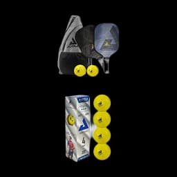 JOOLA Essentials Pickleball Paddles Set (2 Paddles + 4 Balls + Bag) - top pick in Pickleball Sets